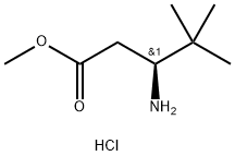 (S)-3-氨基-4,4-二甲基戊酸甲酯盐酸盐 结构式