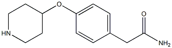 2-[4-(4-PIPERIDINYLOXY)PHENYL]ACETAMIDE 化学構造式