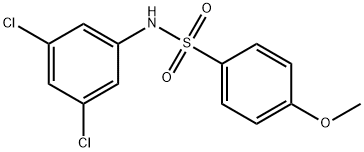 N-(3,5-二氯苯)-4-甲氧基苯磺酰胺,346691-56-3,结构式