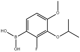 2-Fluoro-3-isopropoxy-4-methoxyphenylboronic acid Struktur