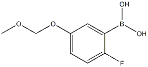 2-Fluoro-5-(methoxymethoxy)phenylboronic acid Struktur