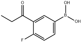 4-氟-3-丙酰基苯基硼酸, 2096329-83-6, 结构式