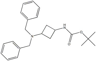 (3-(二苄氨基)环丁基)氨基甲酸叔丁酯, 1356087-56-3, 结构式