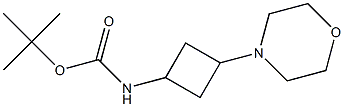 tert-butyl 3-MorpholinocyclobutylcarbaMate Structure