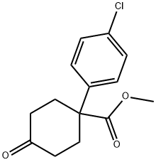 Methyl 1-(4-Chlorophenyl)-4-oxocyclohexanecarboxylate Structure