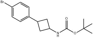 N-Boc-3-(4-broMophenyl)cyclobutanaMine Structure