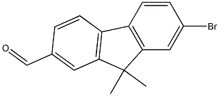 7-溴-9,9-二甲基芴-2-甲醛, , 结构式
