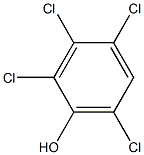 2,3,4,6-Tetrachlorophenol 100 μg/mL in Methanol 结构式