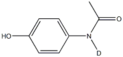 Acetaminophen-D4 (0.1 mg/ml) (Paracetamol) 化学構造式
