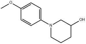 1-(4-Methoxyphenyl)piperidin-3-ol Struktur