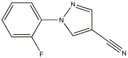 1-(2-fluorophenyl)-1H-pyrazole-4-carbonitrile Struktur
