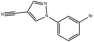1-(3-broMophenyl)-1H-pyrazole-4-carbonitrile Structure