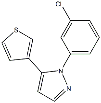 1-(3-chlorophenyl)-5-(thiophen-3-yl)-1H-pyrazole