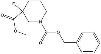 Methyl 1-Cbz-3-fluoropiperidine-3-carboxylate Structure