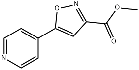 5-(4-吡啶基)异噁唑-3-甲酸甲酯, 1375064-44-0, 结构式