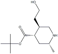 tert-Butyl (2R,4S,5R)-5-(2-Hydroxyethyl)-2-Methylpiperidine-4-carboxylate Structure