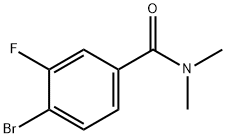 4-BROMO-3-FLUORO-N,N-DIMETHYLBENZAMIDE 结构式