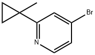 4-broMo-2-(1-Methylcyclopropyl)pyridine Struktur