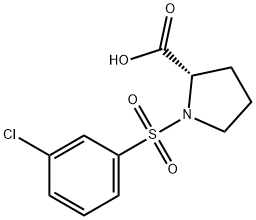 1164136-21-3 ((3-CHLOROPHENYL)SULFONYL)PROLINE