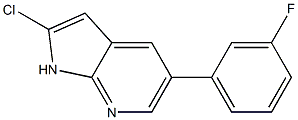 2-chloro-5-(3-fluorophenyl)-1H-pyrrolo[2,3-b]pyridine