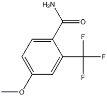 2-三氟甲基-4-甲氧基苯甲酰胺, , 结构式