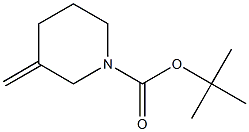 tert-butyl 3-Methylenepiperidine-1-carboxylate Structure