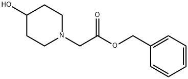 benzyl 2-(4-hydroxypiperidin-1-yl)acetate 结构式