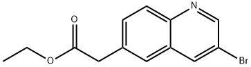Ethyl 2-(3-broMoquinolin-6-yl)acetate Struktur