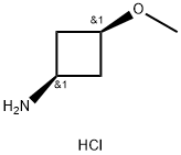 cis-3-MethoxycyclobutanaMine hydrochloride Structure