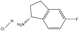 (R)-5-FLUORO-2,3-DIHYDRO-1H-INDEN-1-AMINE-HCl Struktur