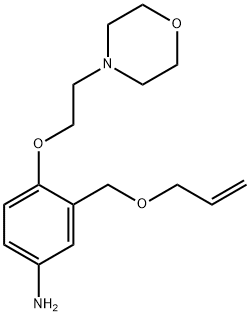 3-(allyloxyMethyl)-4-(2-Morpholinoethoxy)aniline Structure