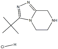 3-tert-butyl-5,6,7,8-tetrahydro-[1,2,4]triazolo[4,3-a]pyrazine hydrochloride Struktur