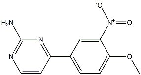 4-(4-Methoxy-3-nitrophenyl)pyriMidin-2-aMine Struktur