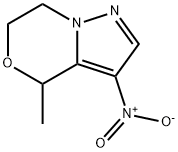 4-Methyl-3-nitro-6,7-dihydro-4H-pyrazolo[5,1-c][1,4]oxazine Structure