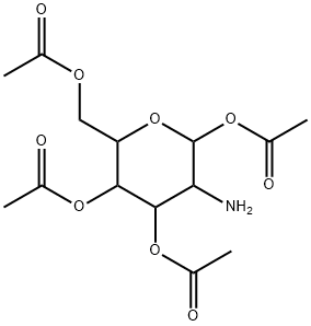 6-(acetoxyMethyl)-3-aMinotetrahydro-2H-pyran-2,4,5-triyl triacetate hydrochloride Structure