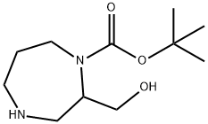 tert-butyl 2-(hydroxyMethyl)-1,4-diazepane-1-carboxylate Structure