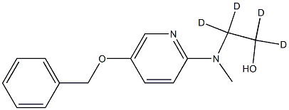2-[Methyl[5-(phenylMethoxy)-2-pyridinyl]aMino] Ethanol-d4 Structure