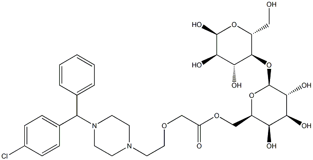Cetirizine Lactose Ester (>80%)
(α/β-Mixture, Mixture of diastereoMers) Struktur