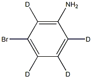 M-AMinobroMobenzene-d4 Structure
