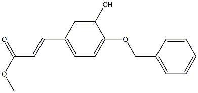 3-[3-Hydroxy-4-(phenylMethoxy)phenyl]-2-propenoic Acid Methyl Ester Structure