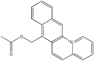 7-AcetoxyMethylbenz[a]anthracene-13C Struktur