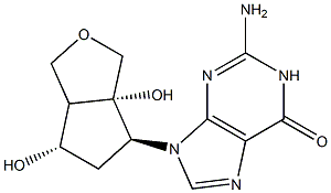 2-HYDROXY-2,3-TETRAHYDROFURANYL ENTECAVIR,,结构式