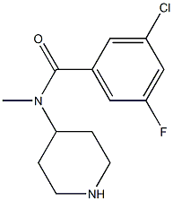 N-(Piperidin-4-yl)Methyl-3-chloro-5-fluorobenzaMide Struktur