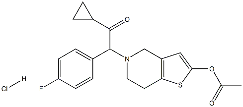 对氟普拉格雷, 1391053-98-7, 结构式