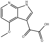 -2-(4-甲氧基-1H-吡咯并[2,3-B]吡啶-3-基)-2-氧代乙酸, 611197-53-6, 结构式