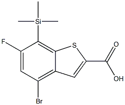  4-broMo-6-fluoro-7-(triMethylsilyl)benzo[b]thiophene-2-carboxylic acid