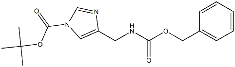 tert-butyl 4-({[(benzyloxy)carbonyl]aMino}Methyl)-1H-iMidazole-1-carboxylate Structure