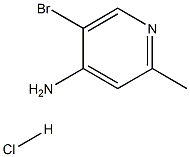 5-BroMo-2-Methyl-pyridin-4-ylaMine hydrochloride Structure