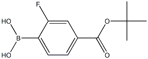 4-叔丁氧基羰基-2-氟苯硼酸,97%, , 结构式
