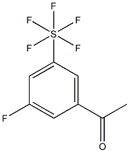 3'-Fluoro-5'-(pentafluorothio)acetophenone, 97% Struktur